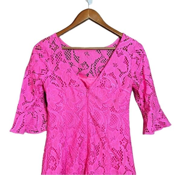 NWT! Lilly Pulitzer Allyson dress in hot pink - Picture 4 of 11